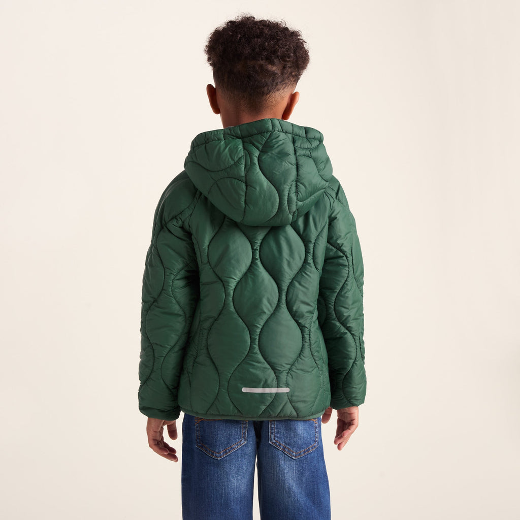 Arbor Kids Shower Resistant Padded Jacket - Dark Fern - Image 2