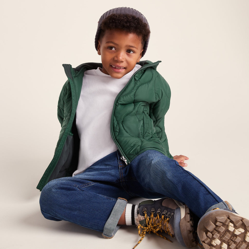 Arbor Kids Shower Resistant Padded Jacket - Dark Fern - Image 4