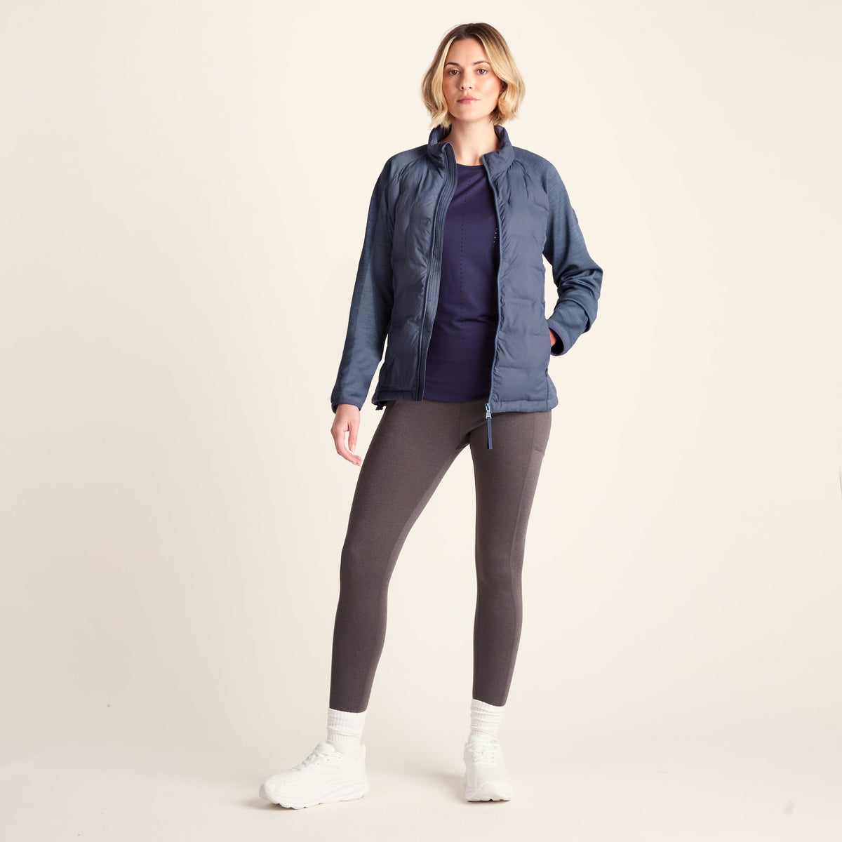 Arna Womens Lightweight Insulated Hybrid Jacket - Smokey Blue