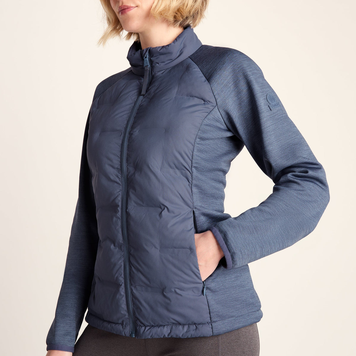 Arna Womens Lightweight Insulated Hybrid Jacket - Smokey Blue - Image 6