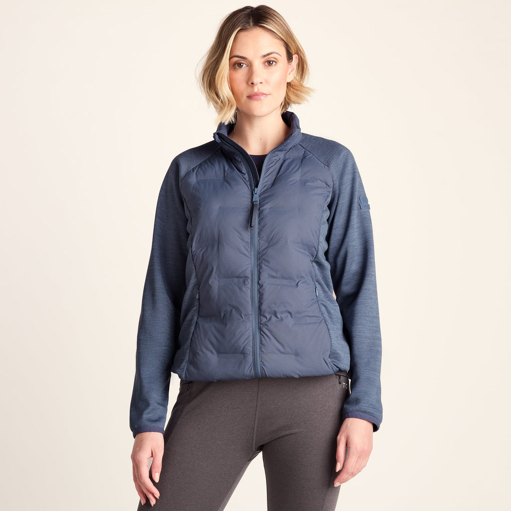 Arna Womens Lightweight Insulated Hybrid Jacket - Smokey Blue - Image 8