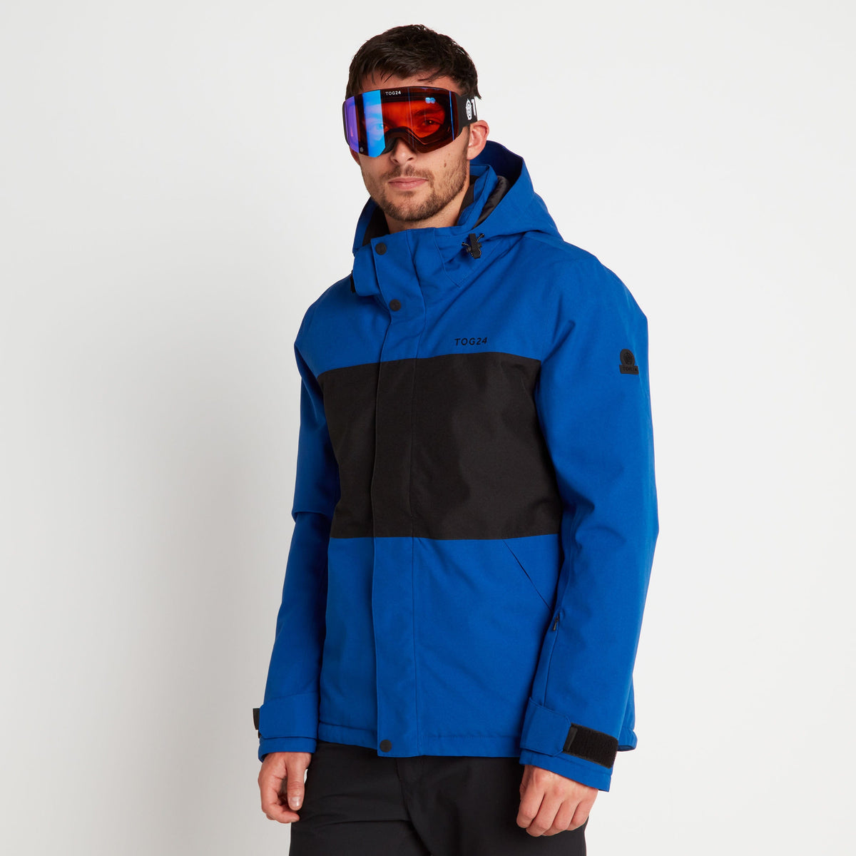 Arosa Goggles - Matt Black/Orange Revo Blue - Image 2