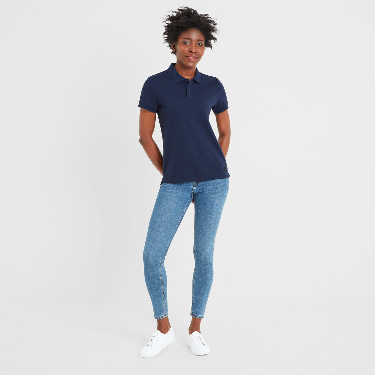 Aspley Womens Tech Polo - Navy - Image 4