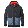 Avoriaz Mens Performance Waterproof Insulated Ski Jacket - Black/Fjord Blue - Image 21