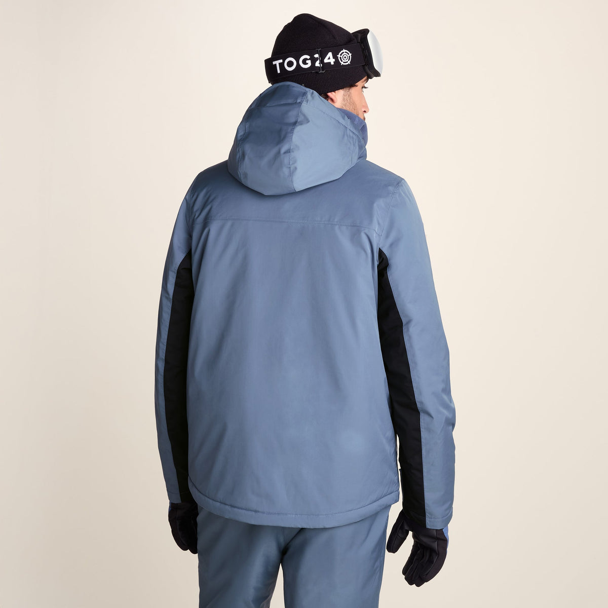 Avoriaz Mens Performance Waterproof Insulated Ski Jacket - Smokey Blue - Image 3
