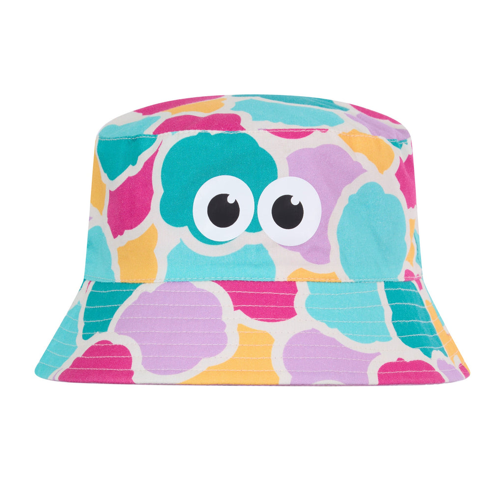 Balkhi Kids Shaun the Sheep Bucket Hat - Pink Cloud Print - Image 5