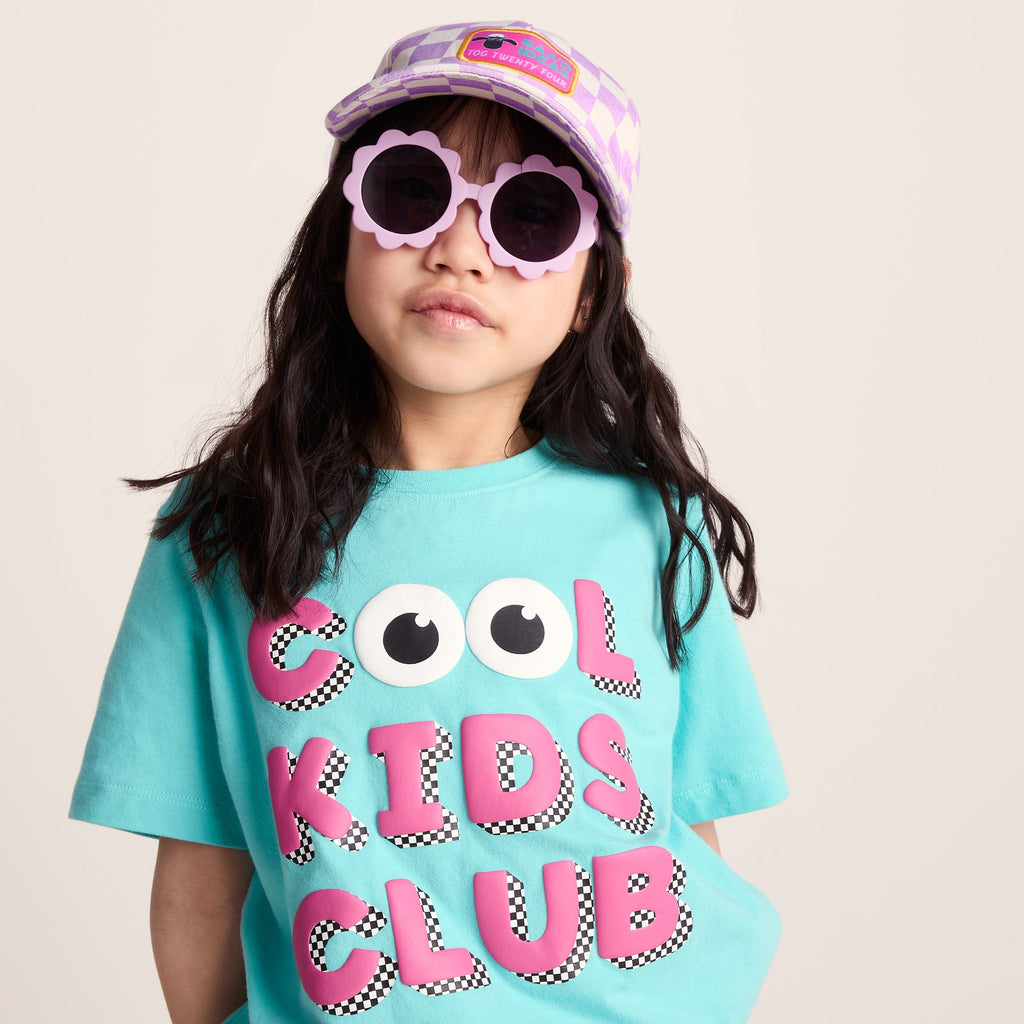 Bardoka Kids Shaun the Sheep Baseball Cap - Lilac Haze/White Checkerboard - Image 3
