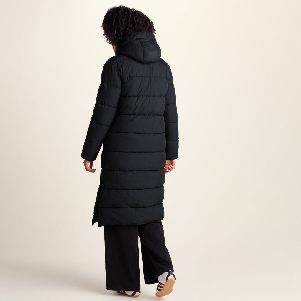 Bartlett Womens Longline Insulated Padded Coat - Black - Image 4