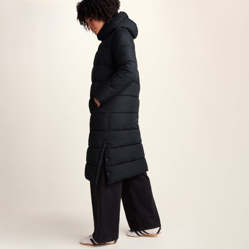 Bartlett Womens Longline Insulated Padded Coat - Black - Image 7