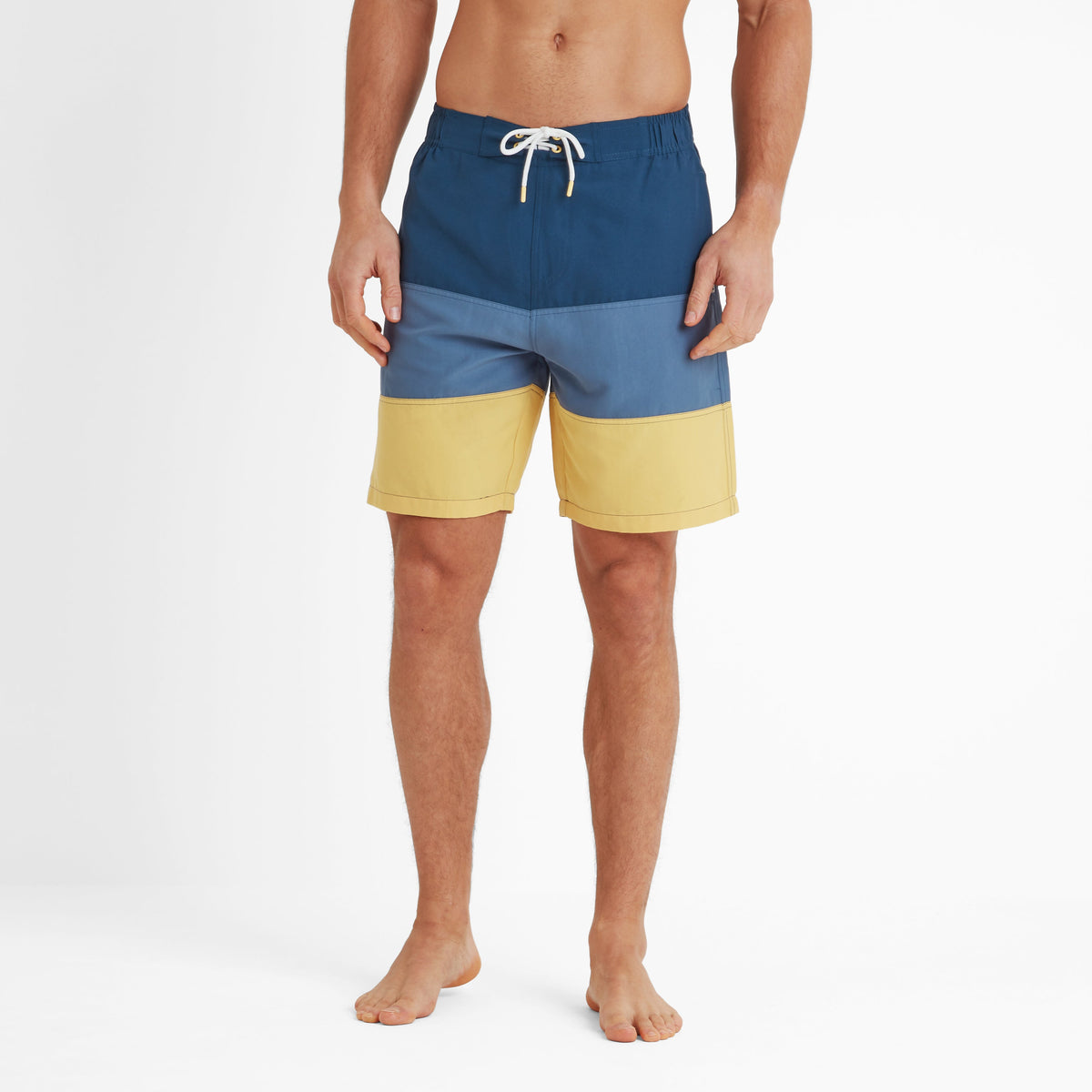 Bendon Mens Swimshorts - Inky Blue/Blue Dolphin/Sunflower - Image 4