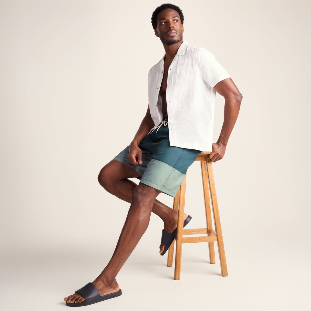 Bendon Mens Swimshorts - Deep Teal/Aegean Teal/Summer Sky - Image 6