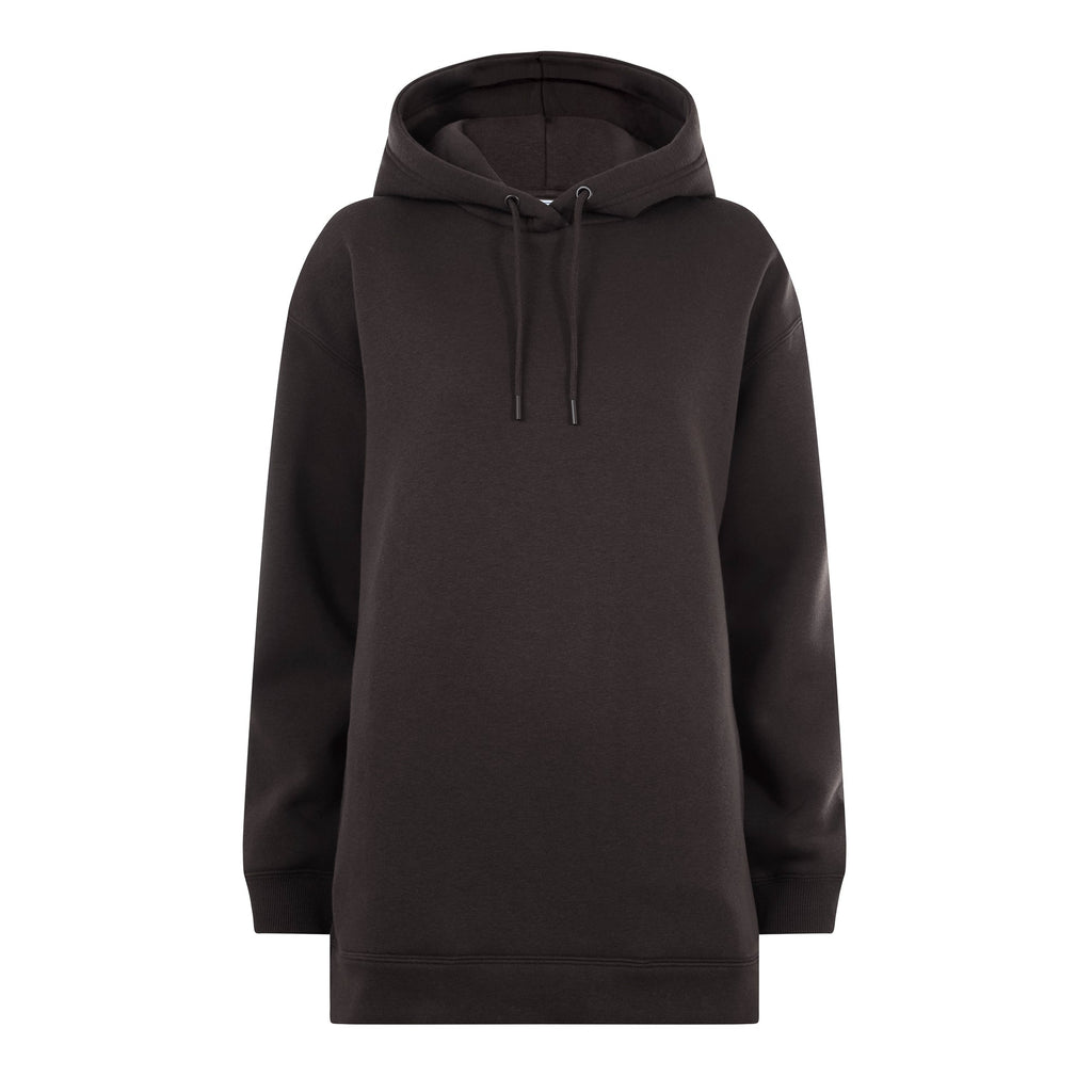 Betty Womens Longline Supersoft Hoody - Chocolate Brown - Image 8