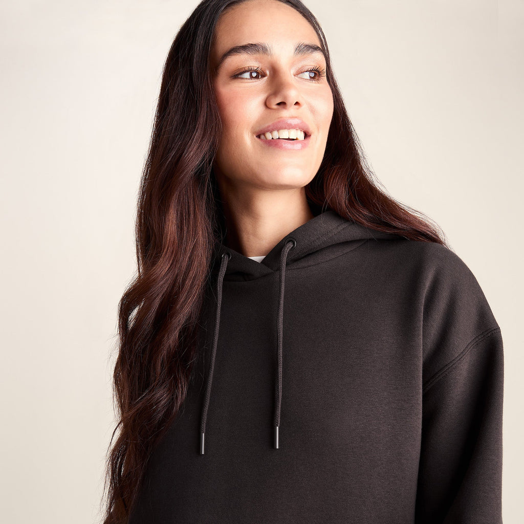 Betty Womens Longline Supersoft Hoody - Chocolate Brown - Image 6