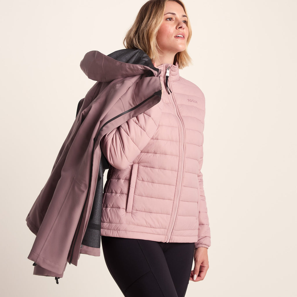 Beverley Womens 3-in-1 Waterproof Jacket - Mauve - Image 8