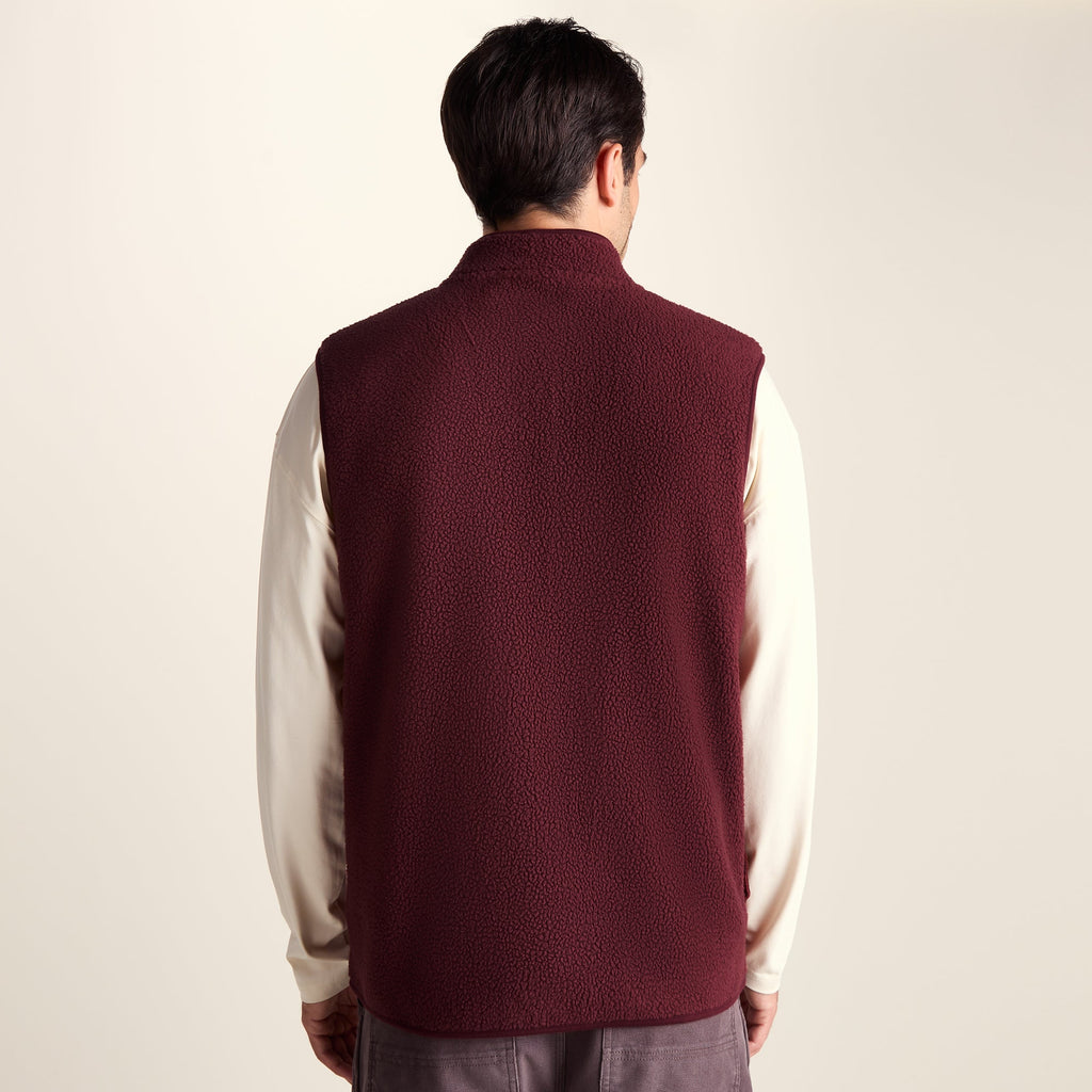 Brierly Mens Thermal Sherpa Gilet - Burnt Caramel - Image 3