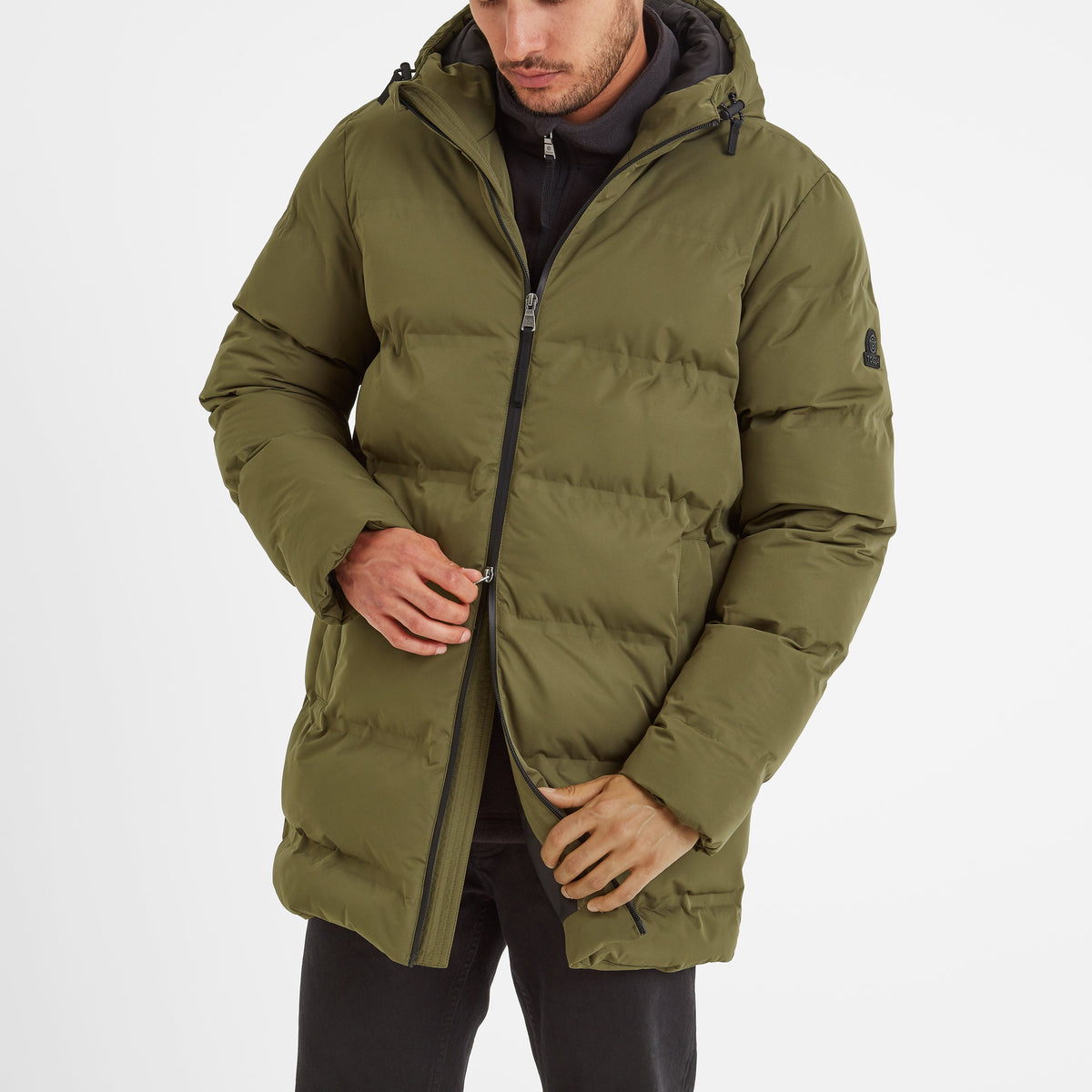 Brinkley Mens Parka - Khaki - Image 14