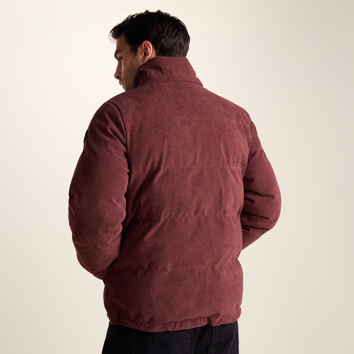 Buckley Mens Corduroy Padded Coat - Chestnut Brown - Image 4