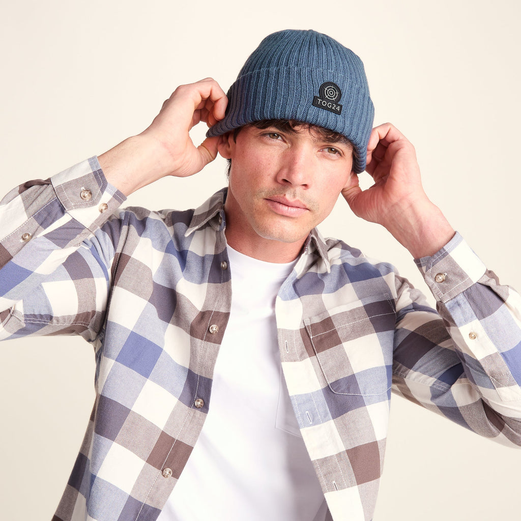 Burke Knit Hat - Smokey Blue