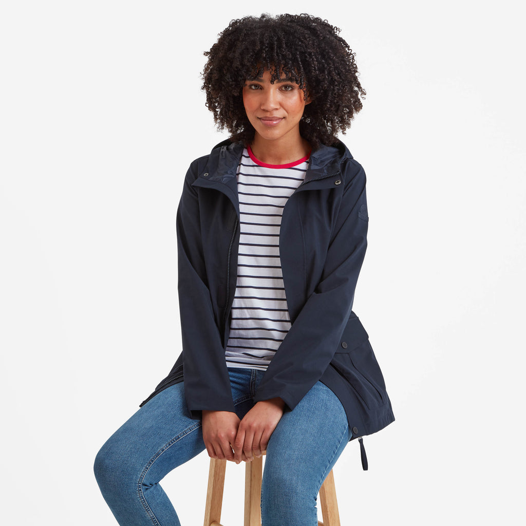 Burradon Womens Waterproof Jacket - Dark Indigo - Image 5