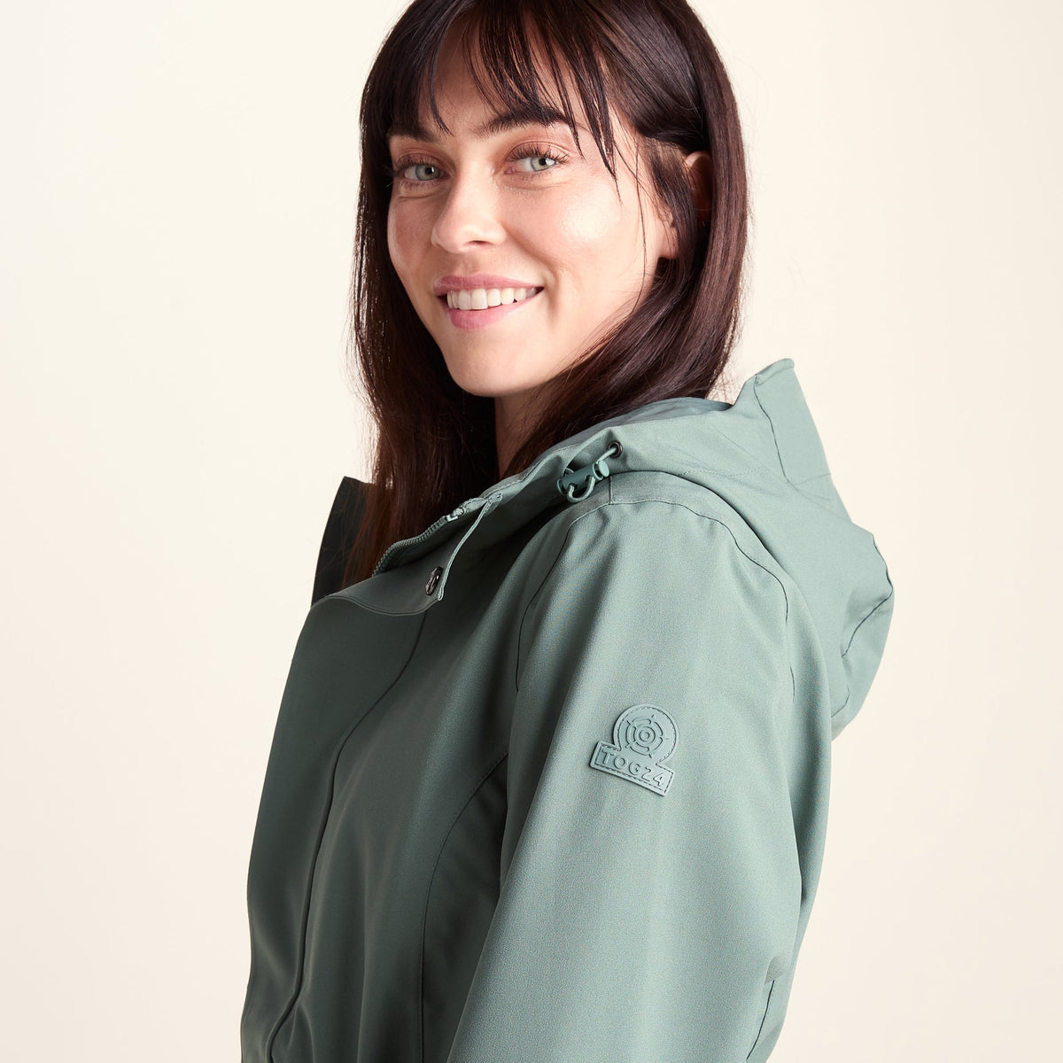 Burradon Womens Waterproof Jacket - Light Forest - Image 7