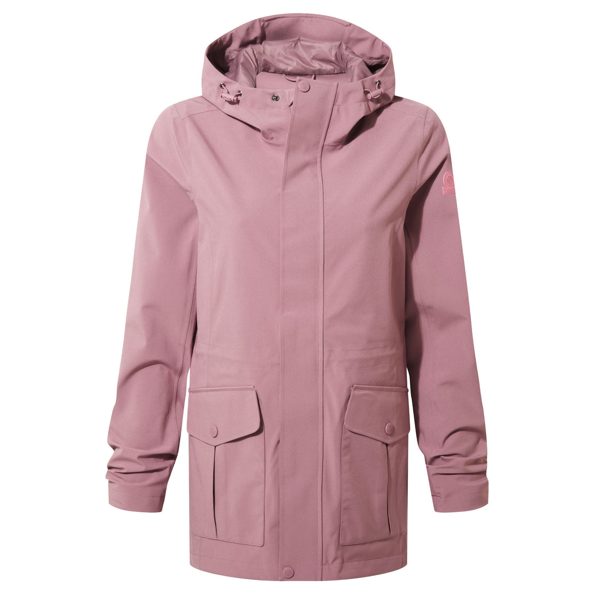Burradon Womens Waterproof Jacket - Mauve - Image 9