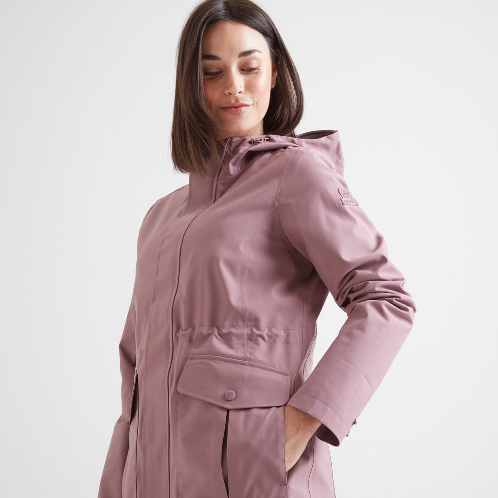 Burradon Womens Waterproof Jacket - Mauve - Image 6