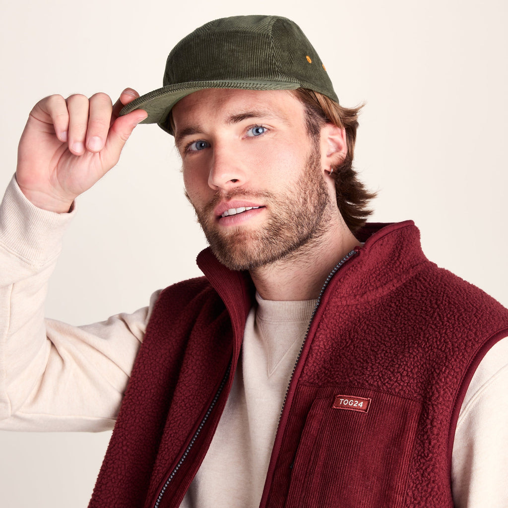 Calderwood Corduroy Cap - Leaf Green - Image 2