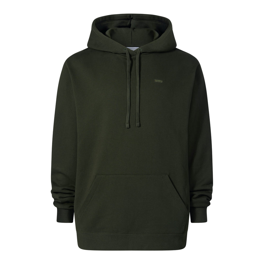 Carlton Mens Oversized Heavyweight 100% Cotton Hoody - Dark Olive Green - Image 6