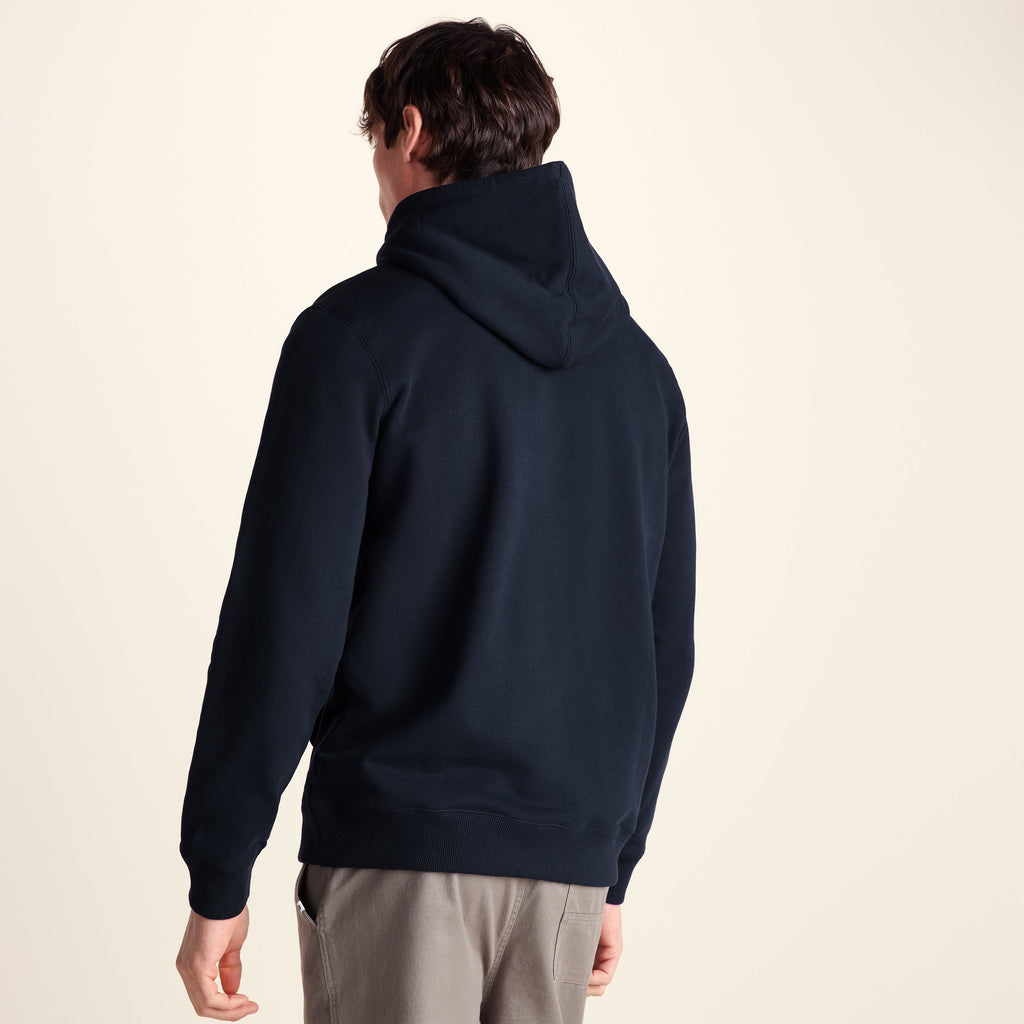 Carlton Mens Oversized Heavyweight 100% Cotton Hoody - Deepest Blue - Image 3