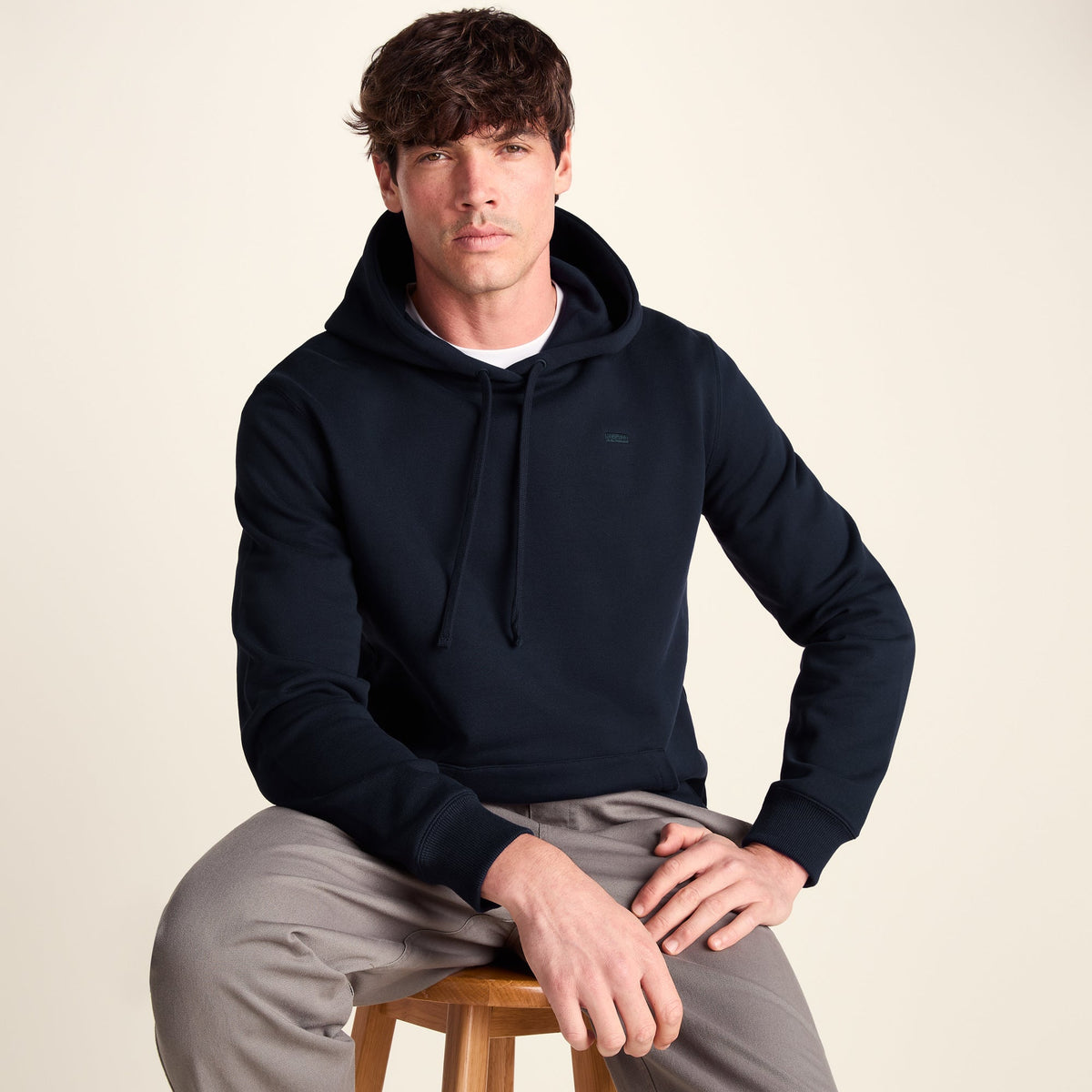 Carlton Mens Oversized Heavyweight 100% Cotton Hoody - Deepest Blue - Image 4