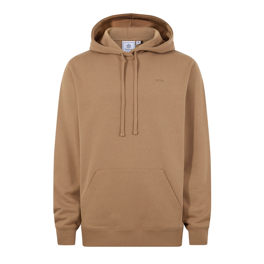 Carlton Mens Oversized Heavyweight 100% Cotton Hoody - Soft Brown - Image 8