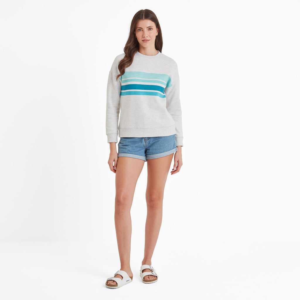 Carolina Womens Supersoft Sweatshirt - Ice Grey Marl - Image 2