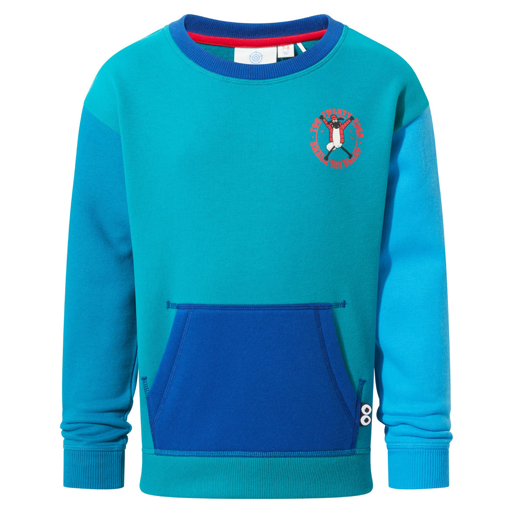 Cheviot Kids Shaun the Sheep Sweat - Jungle Green - Image 6