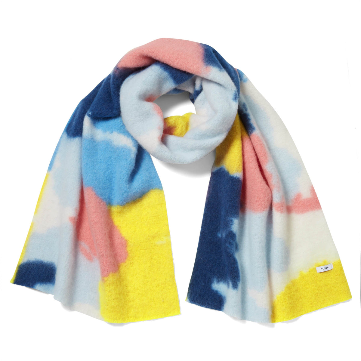 Chrissy Woven Scarf - Multi Col Print - Image 2