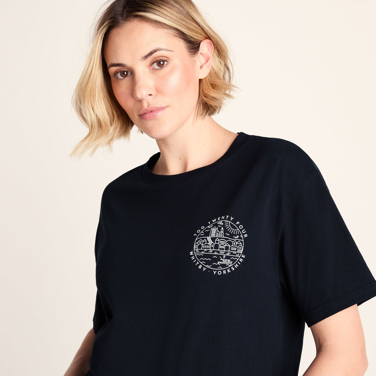 Coast Womens 100% Cotton Supersoft Relaxed Fit T-Shirt - Dark Indigo - Image 5