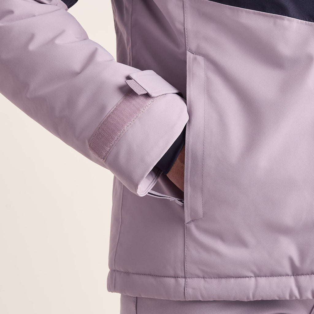 Corvara Womens Waterproof Insulated Ski Jacket - Oxford Blue/Lavender Grey - Image 8