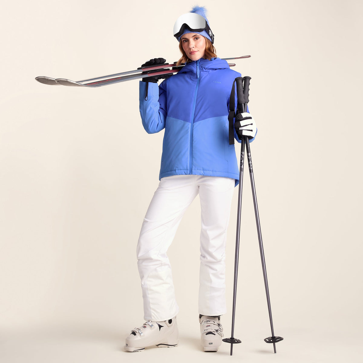 Corvara Womens Waterproof Insulated Ski Jacket - Cobalt Blue - Image 5