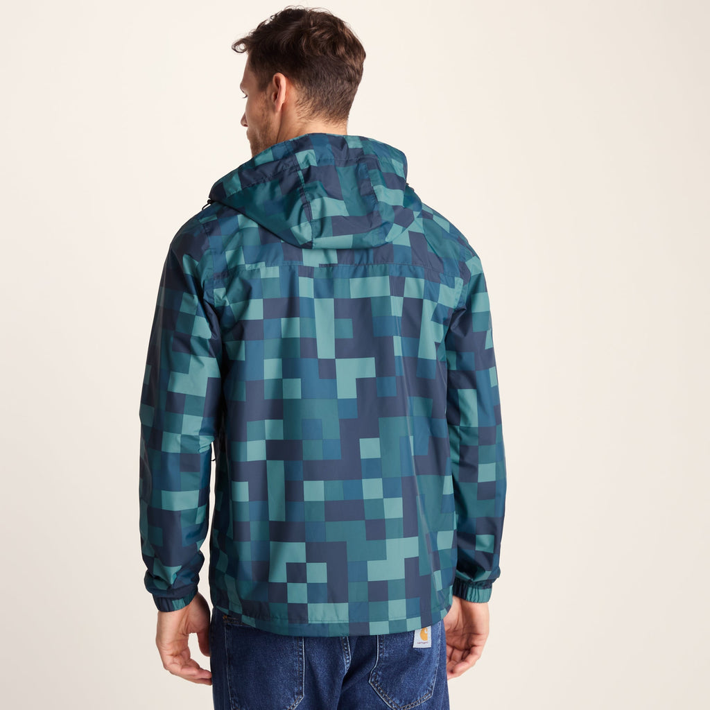 Craven Mens Waterproof Packaway Jacket - Blue Pixel - Image 5
