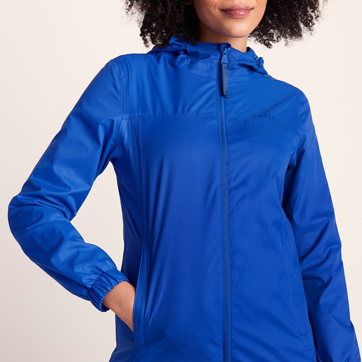 Craven Womens Waterproof Packaway Jacket - Ultra-Marine Blue - Image 6
