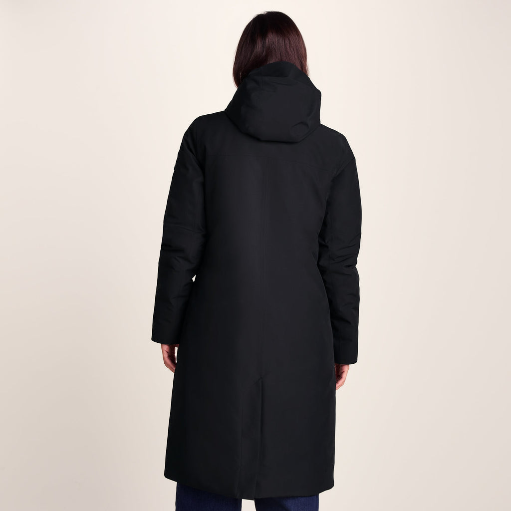 Dalton Womens Longline Waterproof Insulated Coat - Black - Image 3