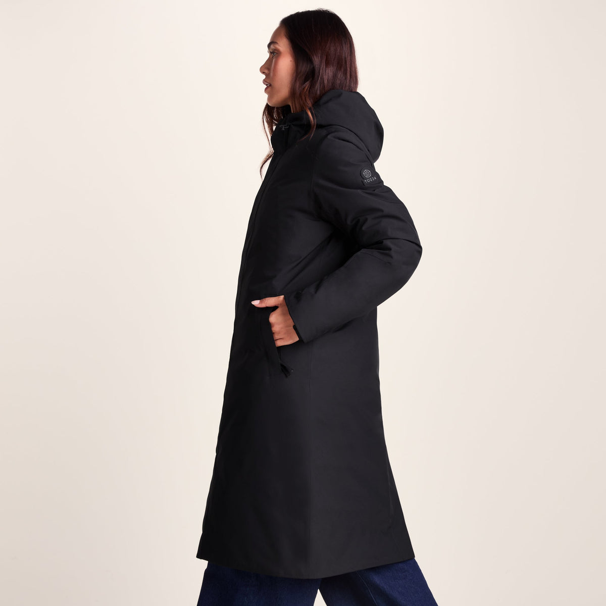 Dalton Womens Longline Waterproof Insulated Coat - Black - Image 5