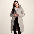Dalton Womens Longline Waterproof Insulated Coat - Dark Taupe