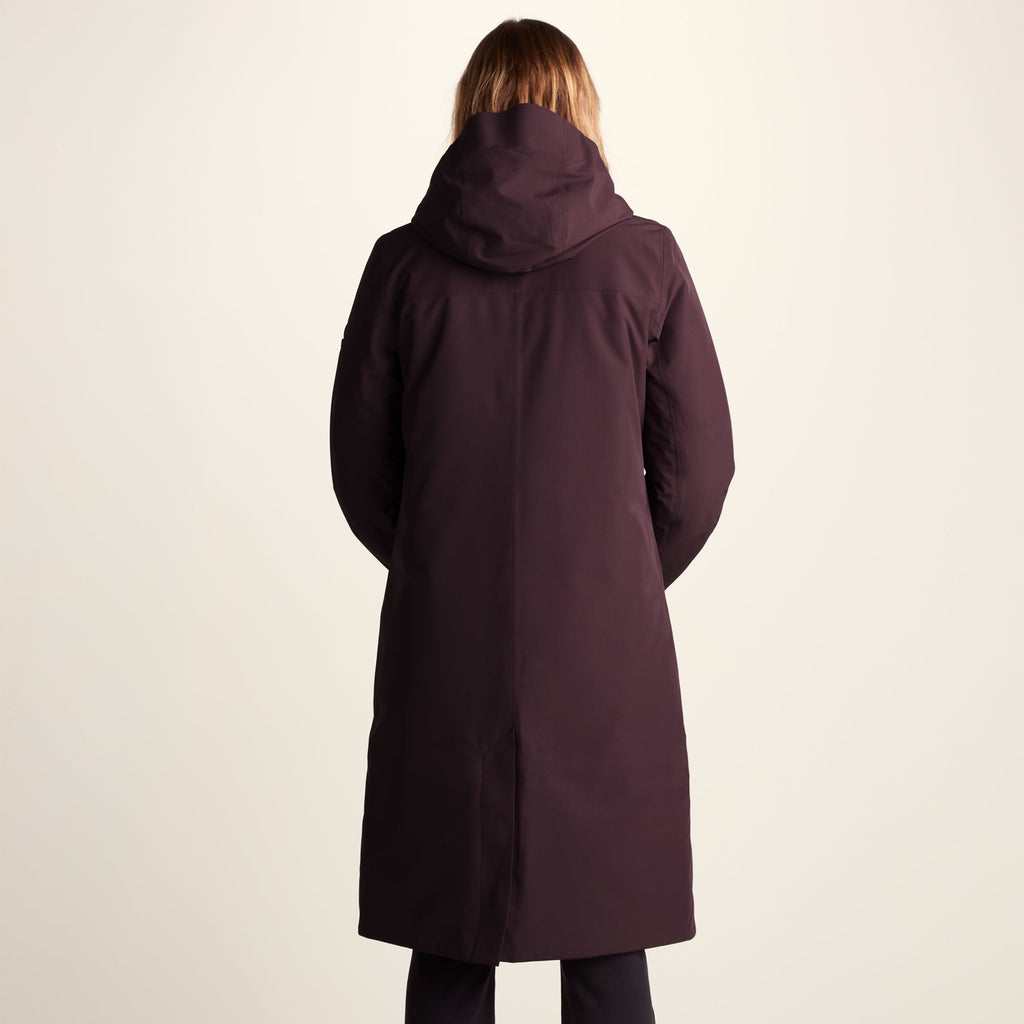 Dalton Womens Longline Waterproof Insulated Coat - Huckleberry - Image 3