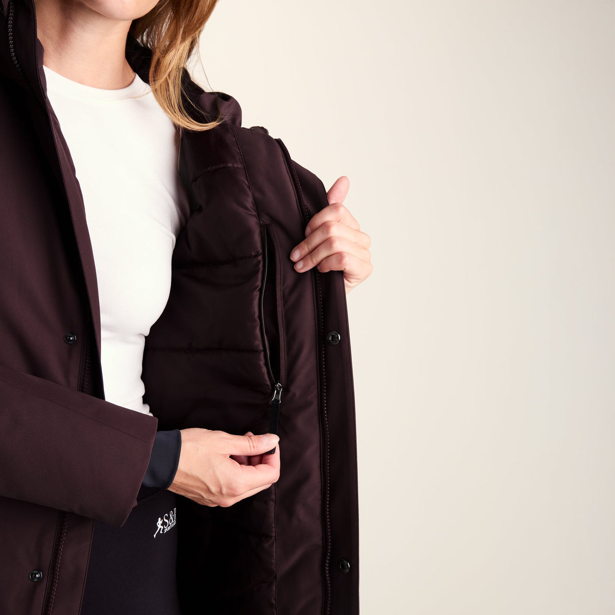 Dalton Womens Longline Waterproof Insulated Coat - Huckleberry - Image 7