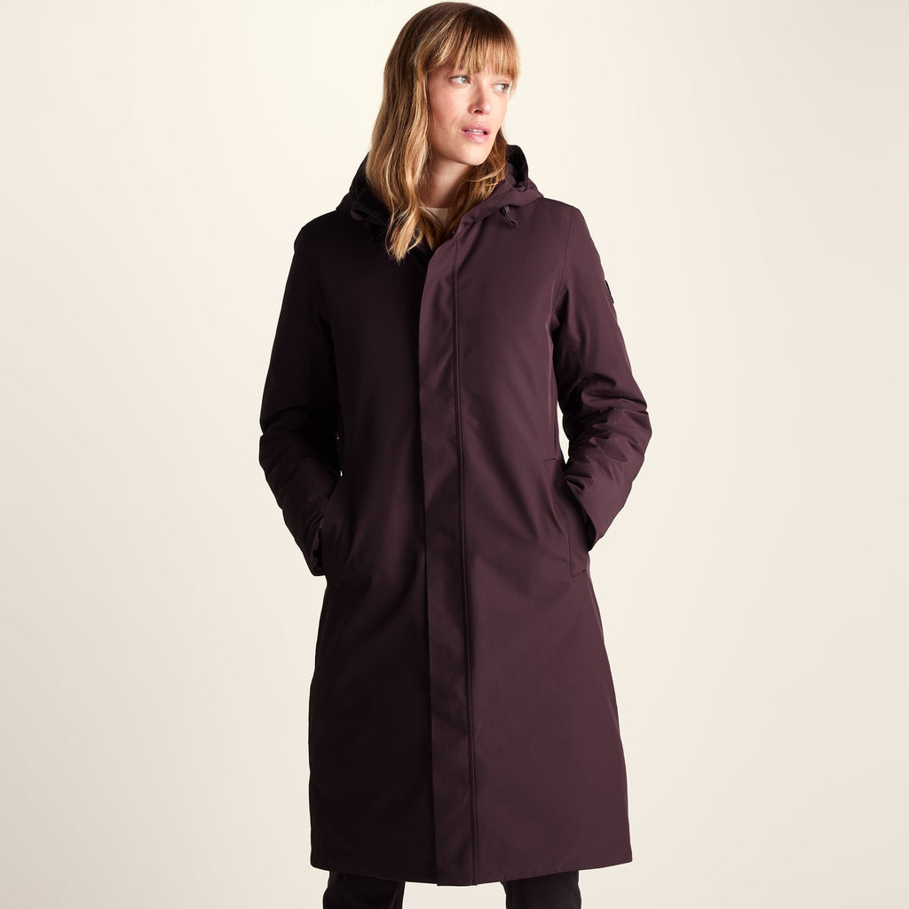 Dalton Womens Longline Waterproof Insulated Coat - Huckleberry - Image 8