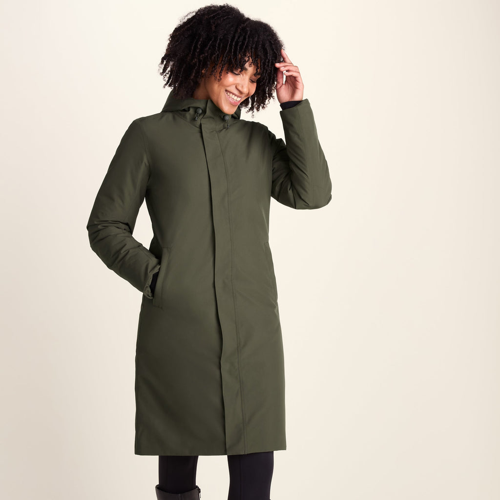 Dalton Womens Longline Waterproof Insulated Coat - Khaki - Image 8