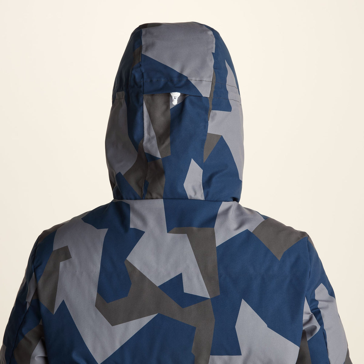Davos Mens Shower Resistant Insulated Ski Jacket - Blue Geo Camo Print - Image 14