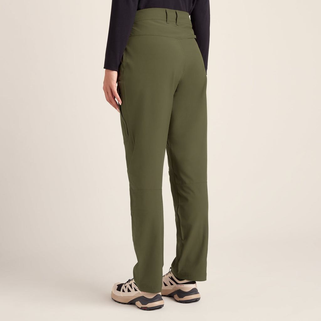 Denver Womens Walking Trousers Short - Khaki - Image 3