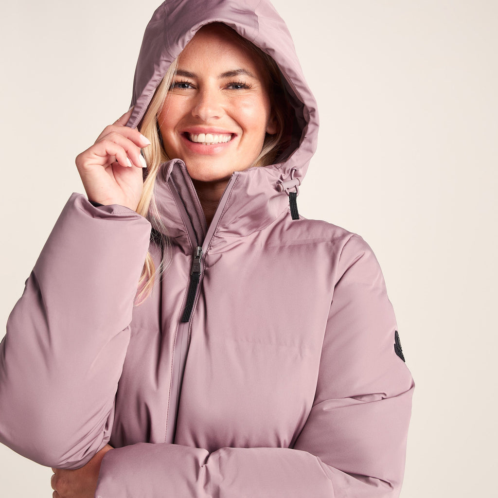 Dina Womens Shower Resistant Insulated Jacket - Mauve - Image 7