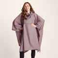 Drench Unisex Waterproof Poncho - Dusky Pink Wiggle Print
